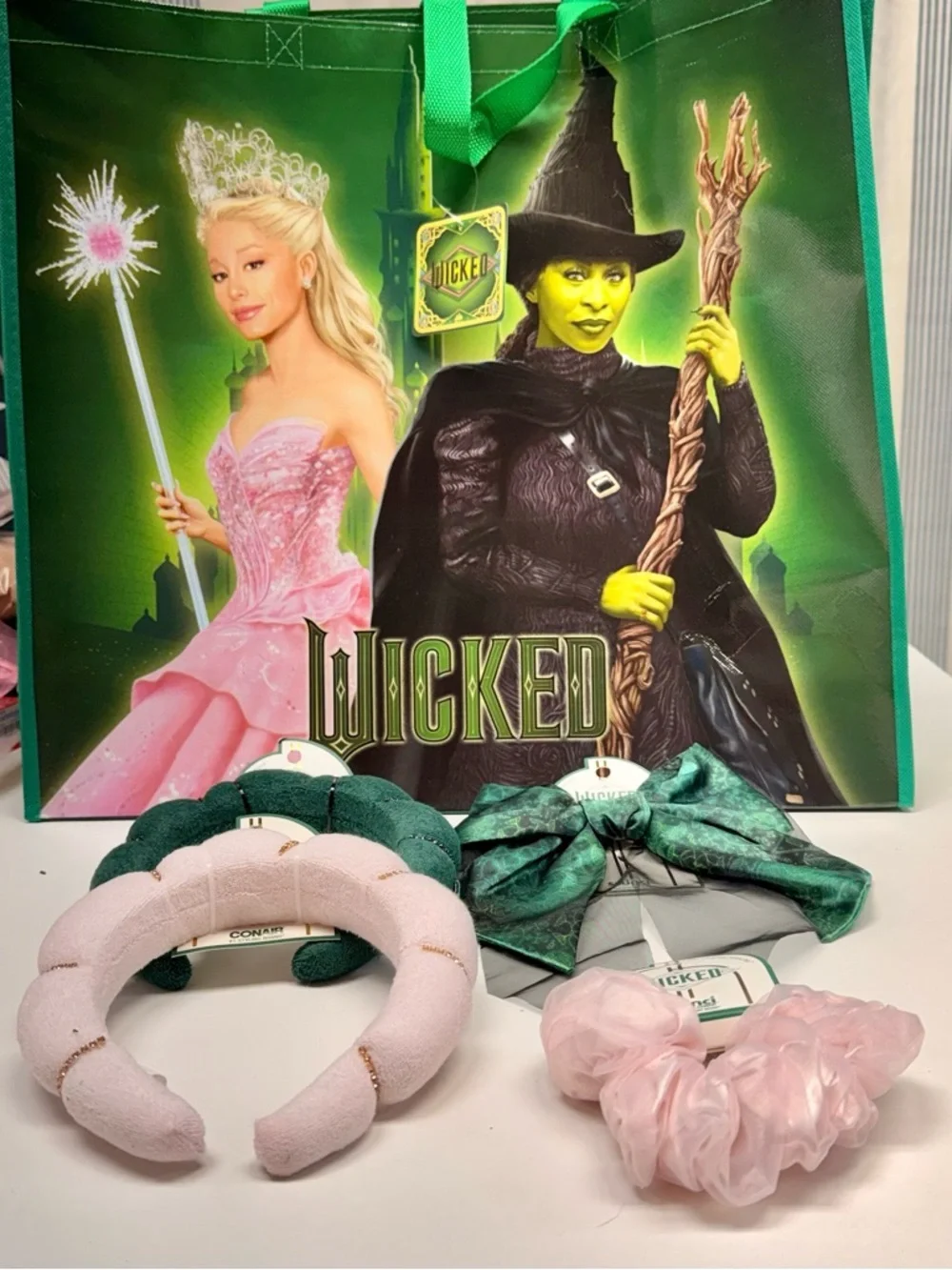 Wicked Themed Hair Accessories and Shopping Bag Set - NWT